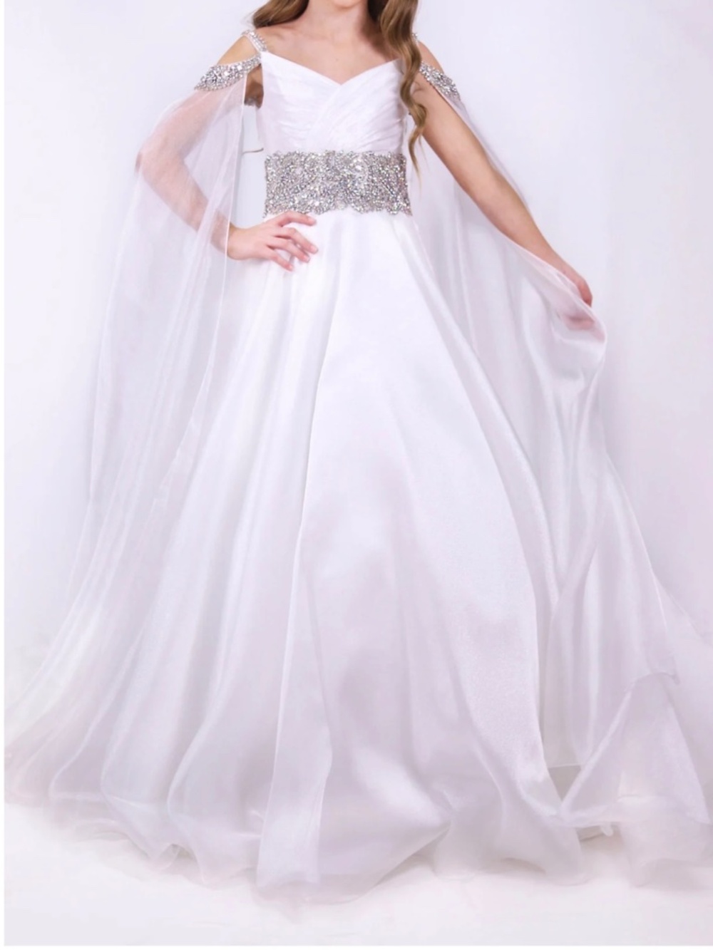 Girls Sz 10 Ava Presley Glam Pageant Gown